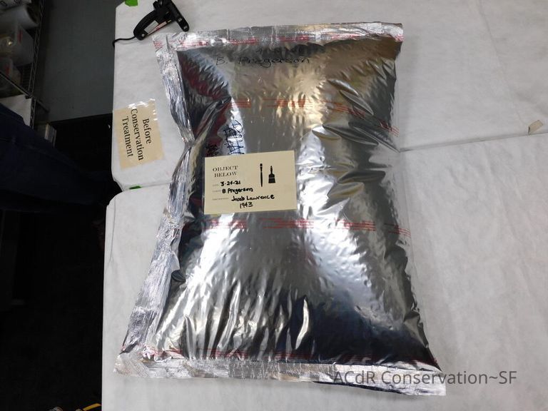 Gouache painting Jacob Lawrence 1943 - Image 52