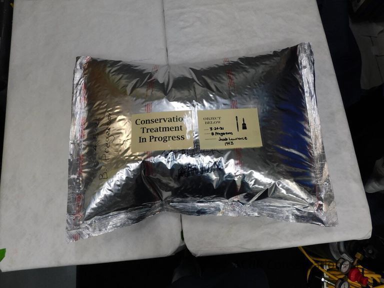 Gouache painting Jacob Lawrence 1943 - Image 54