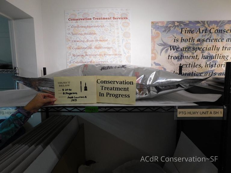 Gouache painting Jacob Lawrence 1943 - Image 55