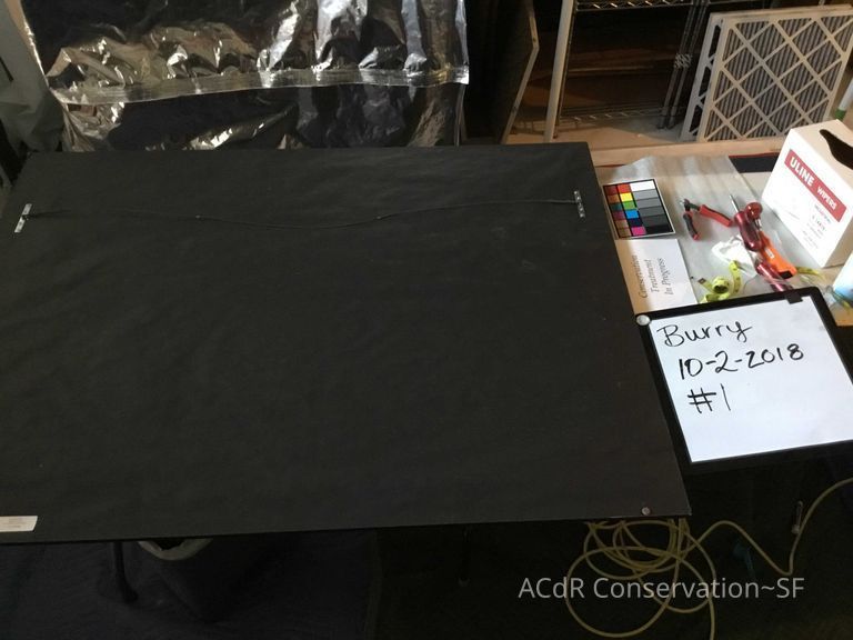 Ink Trees on Blue background - Image 2