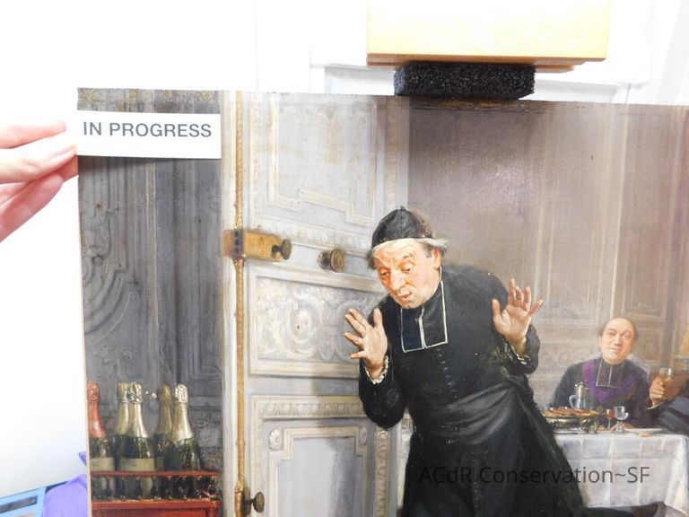 "The Friar's Supper" painting - Image 97