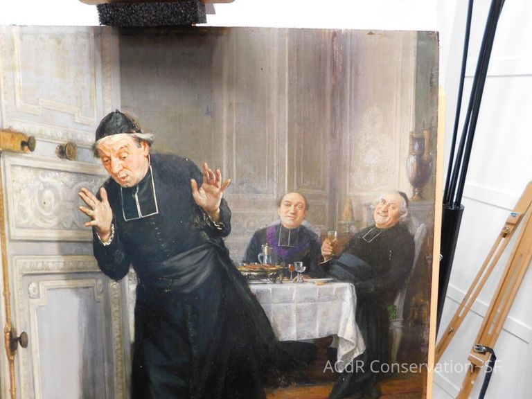 "The Friar's Supper" painting - Image 103