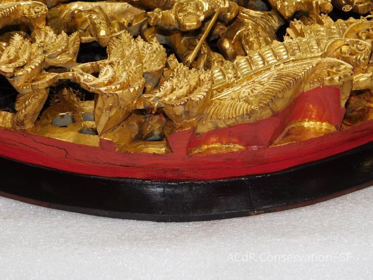 Large Round Chinese woodcarving - Image 36