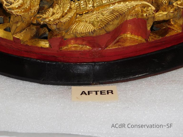 Large Round Chinese woodcarving - Image 37