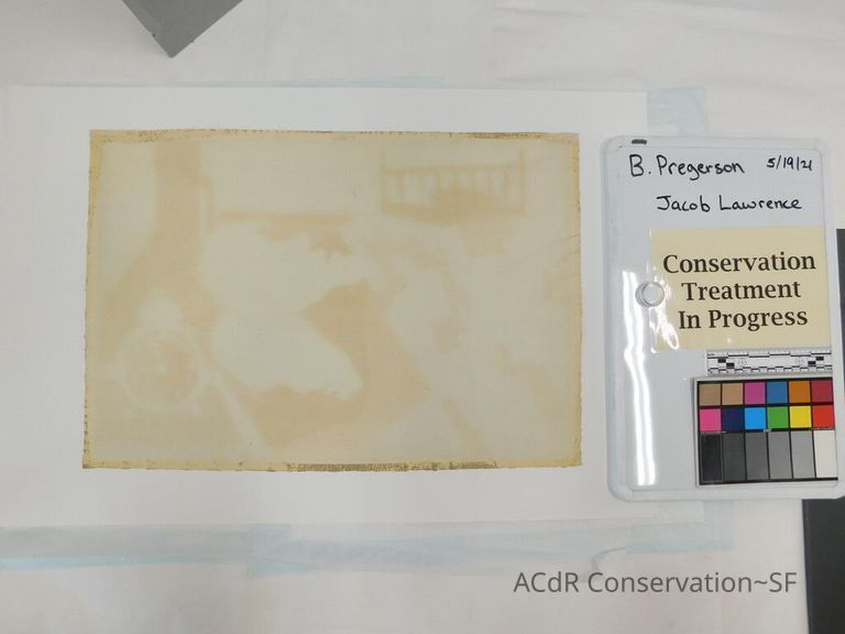 Gouache painting Jacob Lawrence 1943 - Image 79