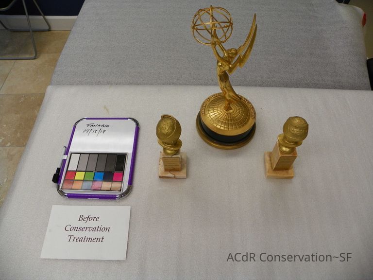          Emmy with two golden globes picture number 1
