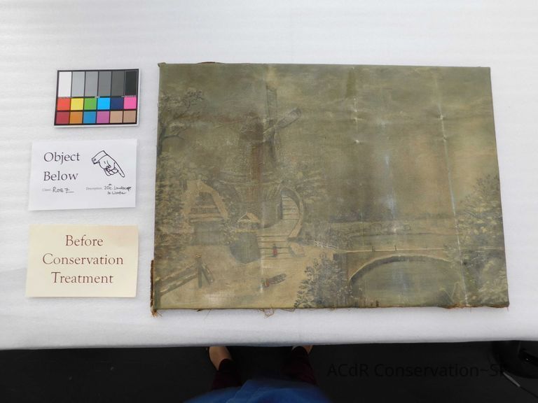          Treatment in Progress; After Vacuuming
