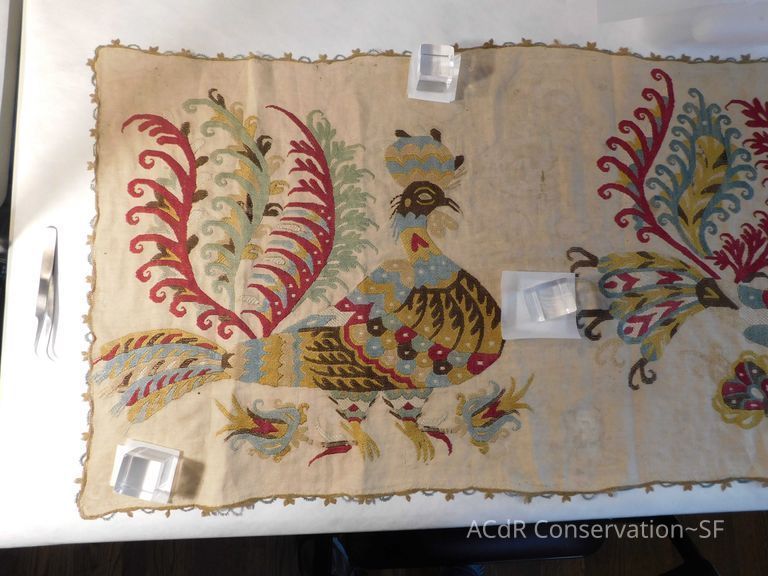 Skyros Hoopoe Birds Embroidered Panel - Image 20