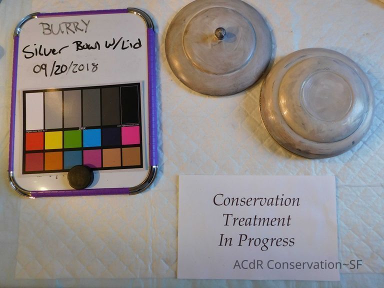 Silver Bowl with Lid - Image 3