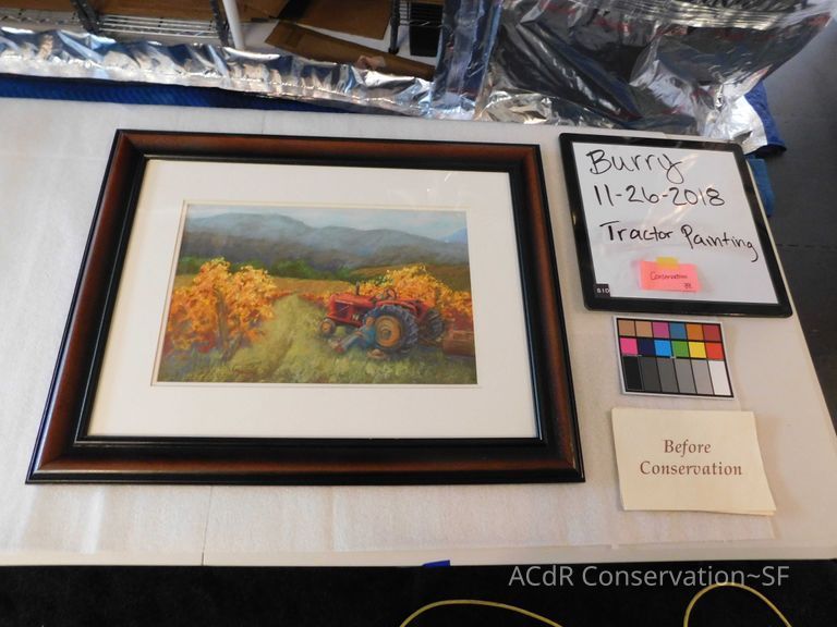 “Noon Break” Tractor painting