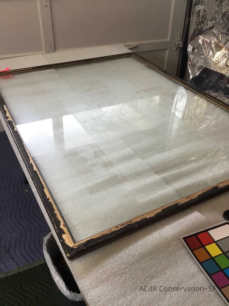 Glass before cleaning 