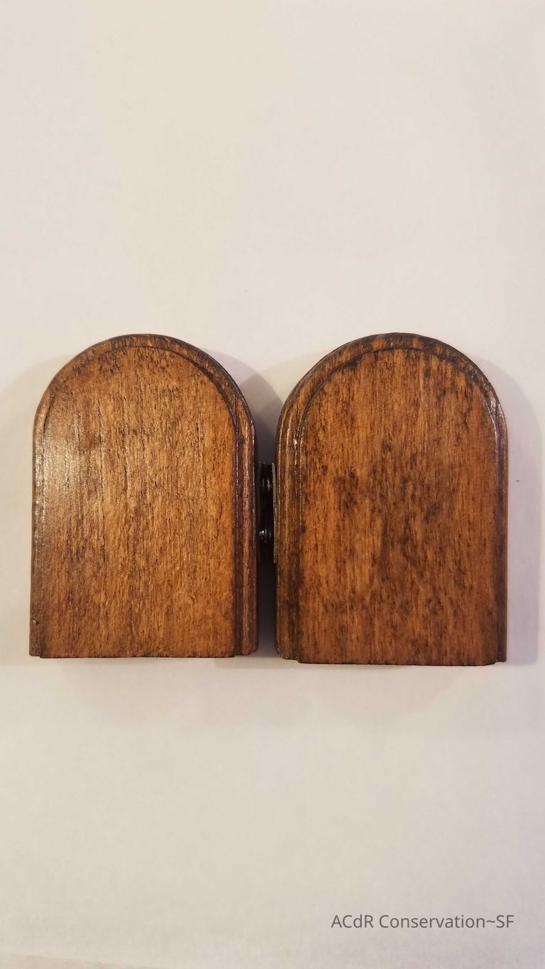 Candlestick Holders, Wooden Icon Diptych - Image 7