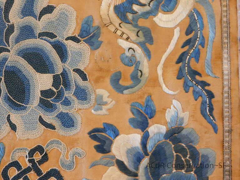 Chinese Imperial Court Badge - Silk Embroidery with Brocade - Image 7