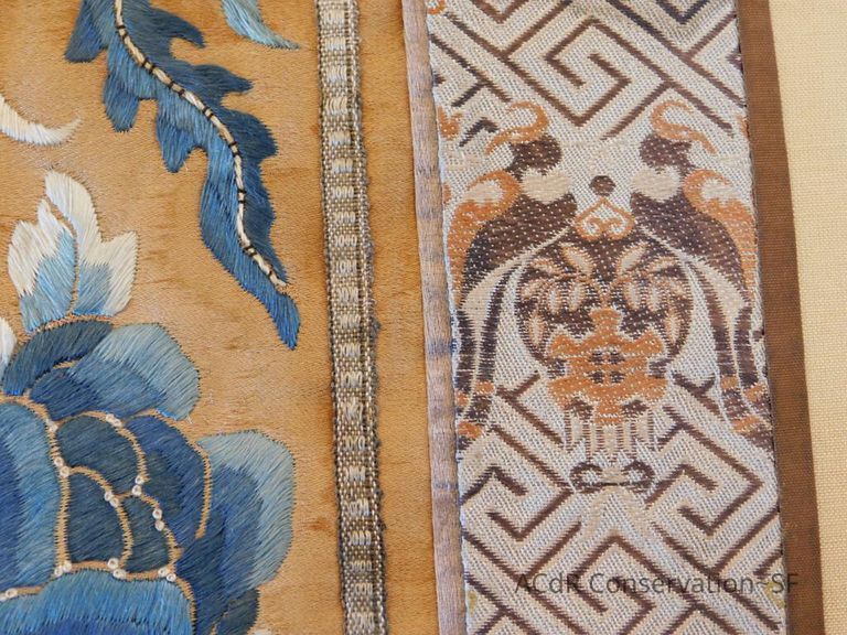 Chinese Imperial Court Badge - Silk Embroidery with Brocade - Image 8