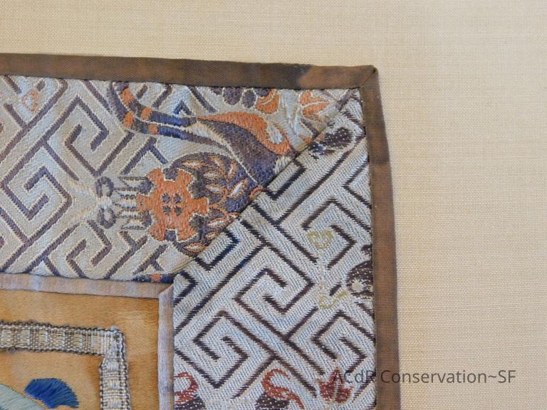 Chinese Imperial Court Badge - Silk Embroidery with Brocade - Image 12
