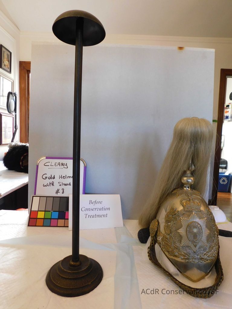 Gold Helmet with stand - Image 2