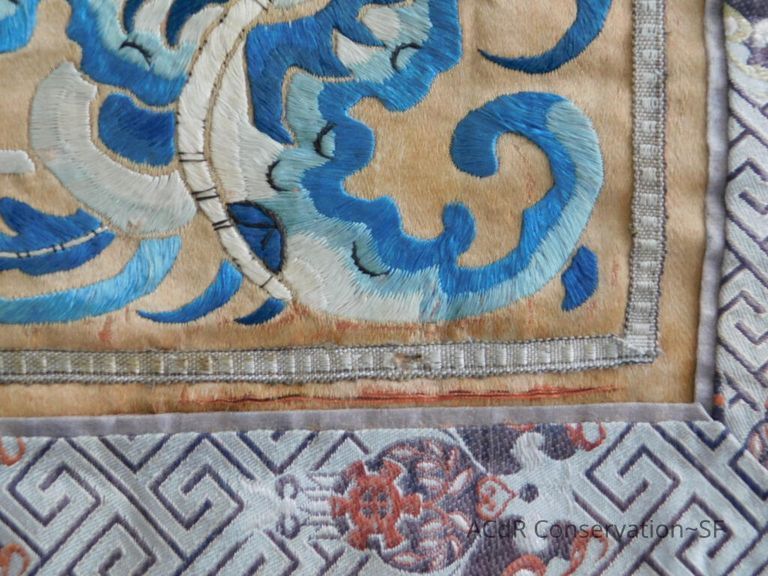 Chinese Imperial Court Badge - Silk Embroidery with Brocade - Image 60