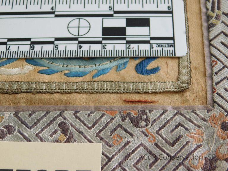 Chinese Imperial Court Badge - Silk Embroidery with Brocade - Image 63