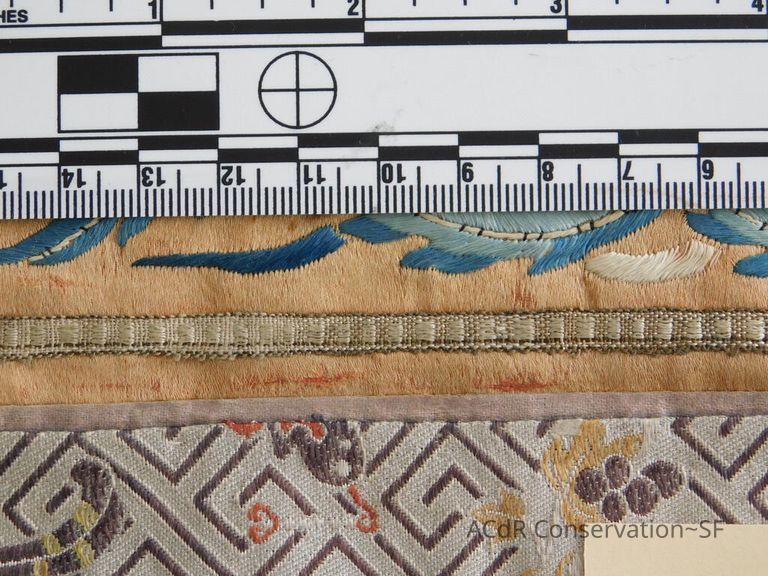 Chinese Imperial Court Badge - Silk Embroidery with Brocade - Image 66