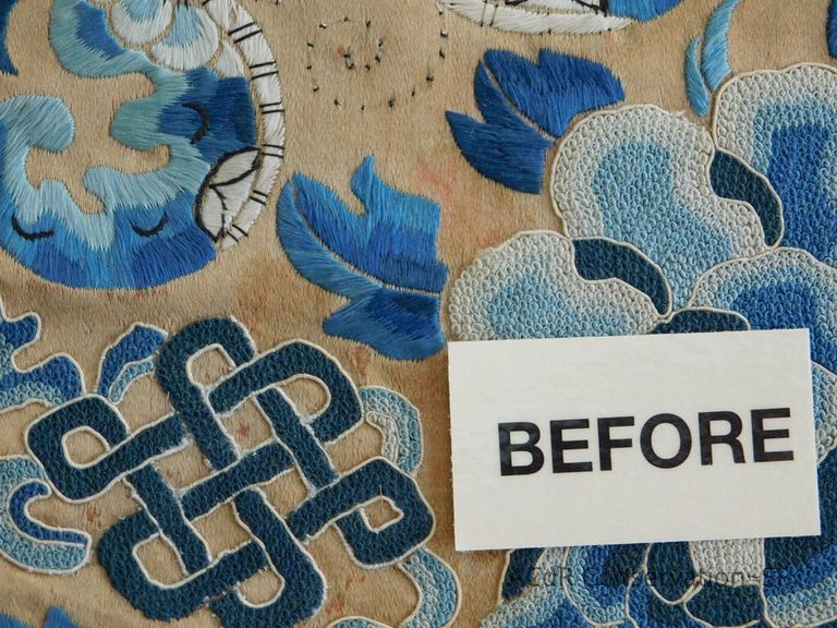 Chinese Imperial Court Badge - Silk Embroidery with Brocade - Image 72