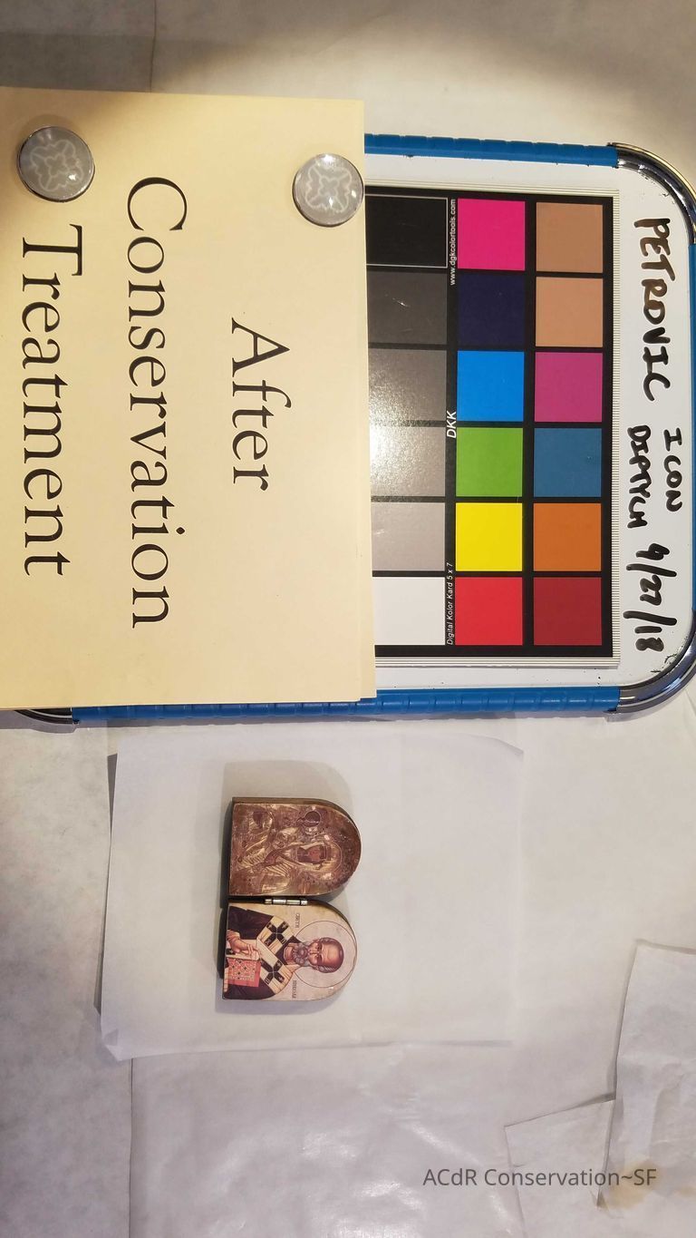 Candlestick Holders, Wooden Icon Diptych - Image 10