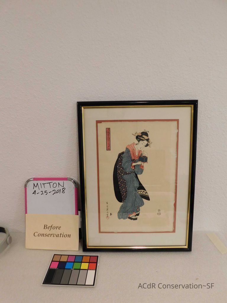          Japanese woman holding box picture number 1
