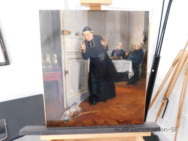 "The Friar's Supper" painting - Image 117