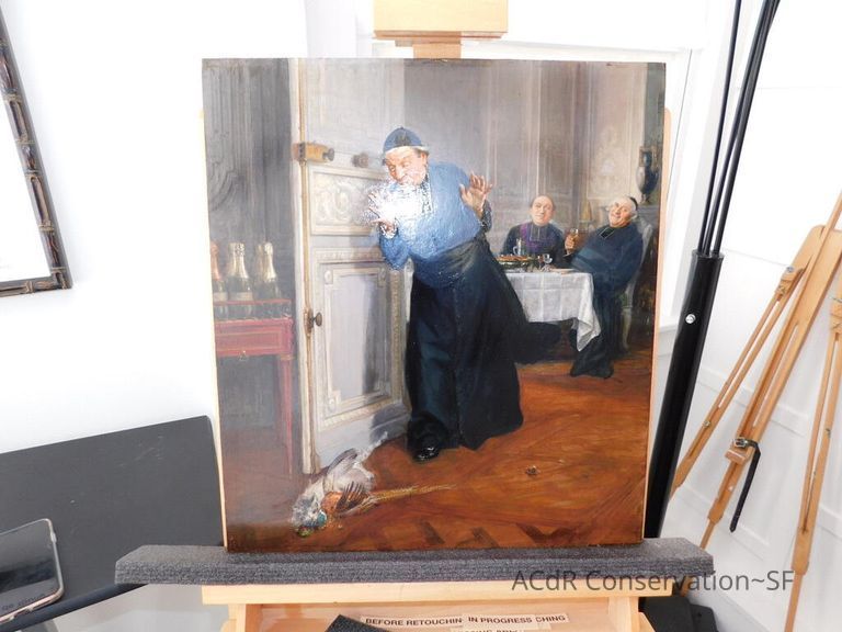 "The Friar's Supper" painting - Image 118