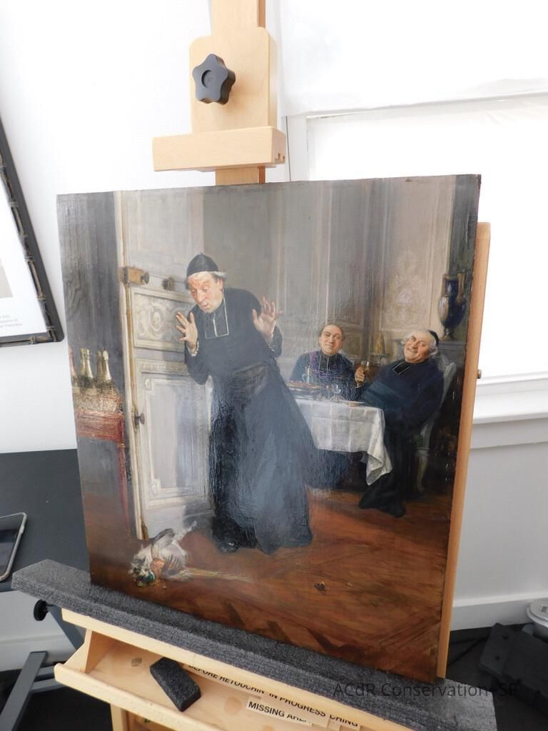 "The Friar's Supper" painting - Image 123