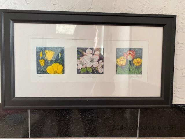         Three flower vignettes picture number 1
