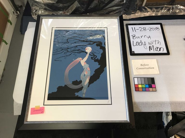 Lady with Moon