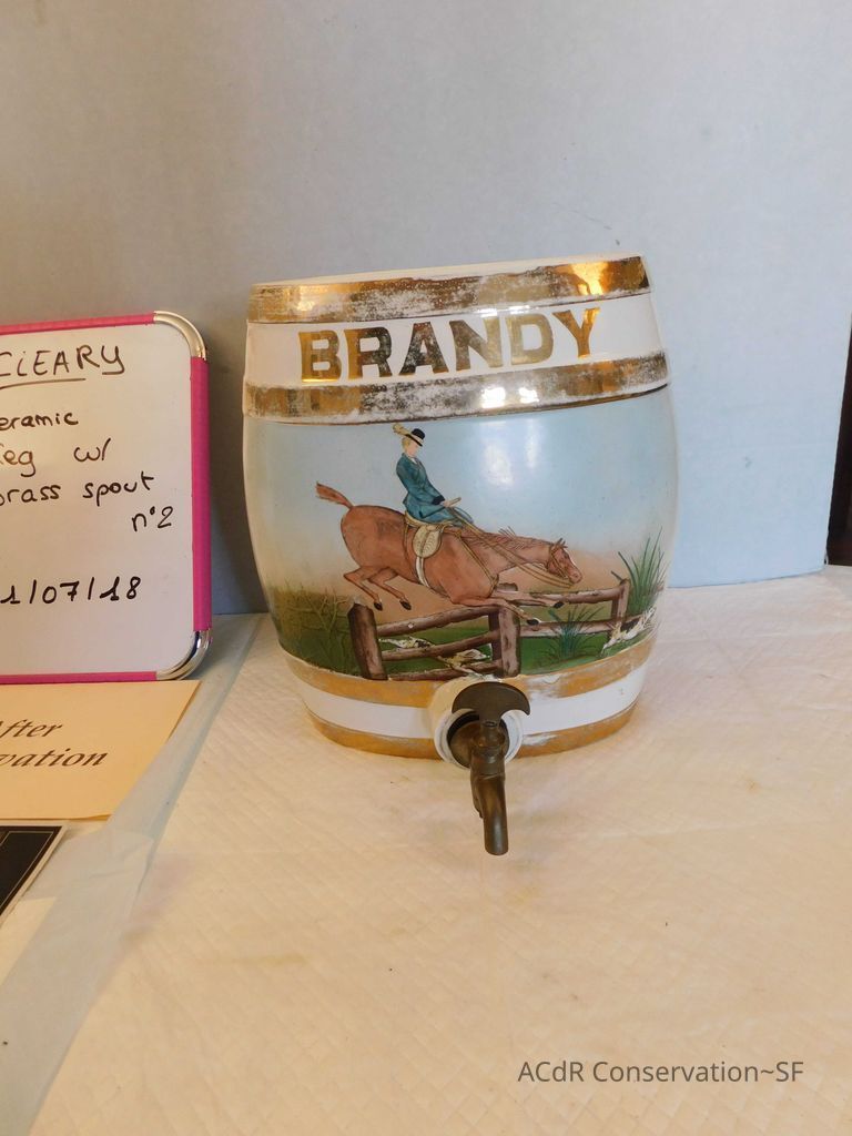 Ceramic Keg with Brass Spout #2 - Image 6