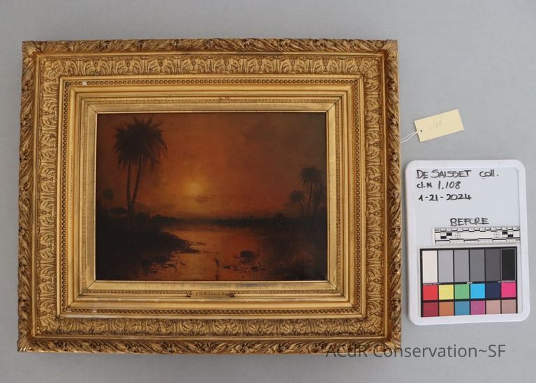 Before conservation treatment, recto.