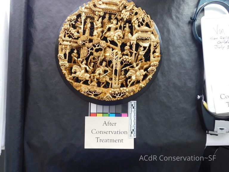 Large Round Chinese woodcarving - Image 40