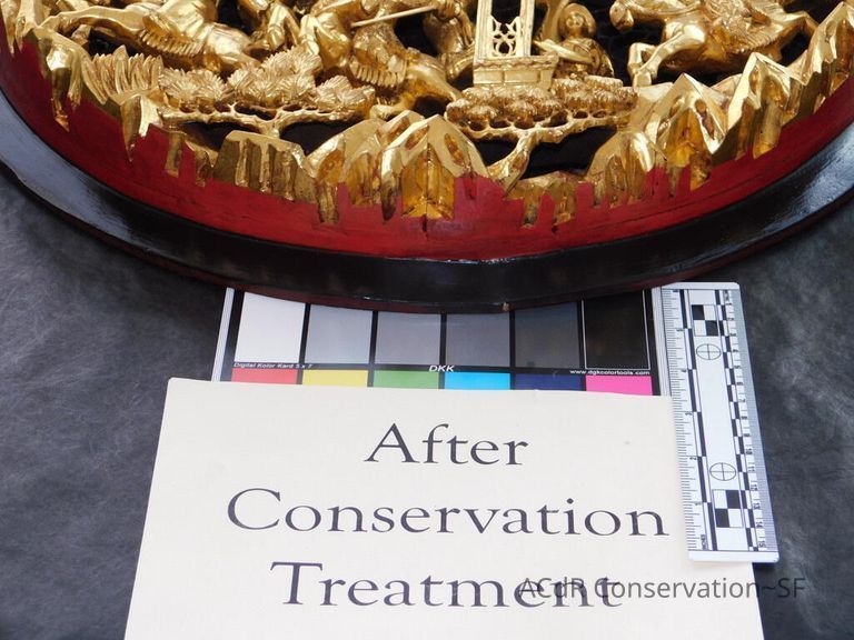 Large Round Chinese woodcarving - Image 46