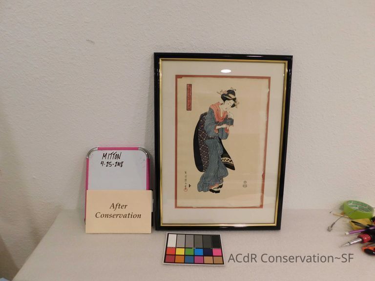 Japanese woman holding box - Image 4