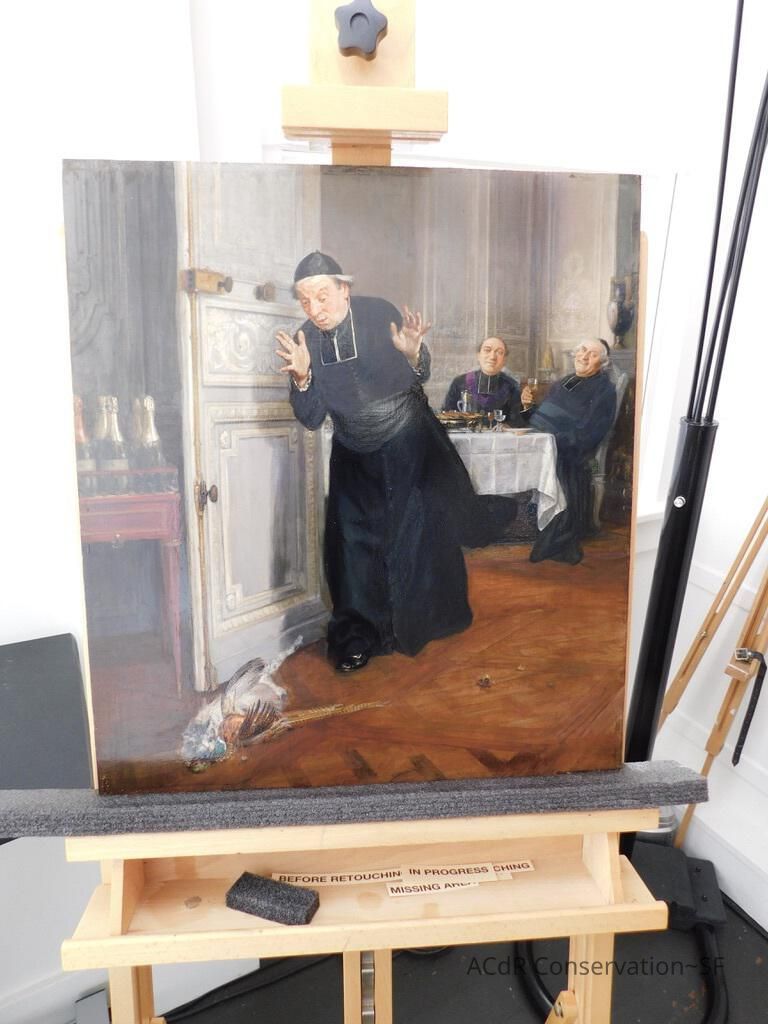 "The Friar's Supper" painting - Image 143