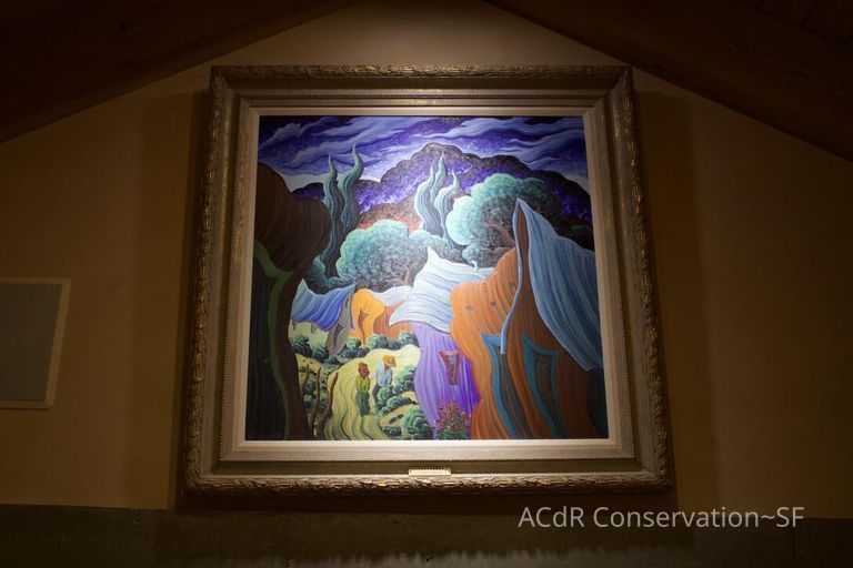          Stylized landscape with figures on the path picture number 1
