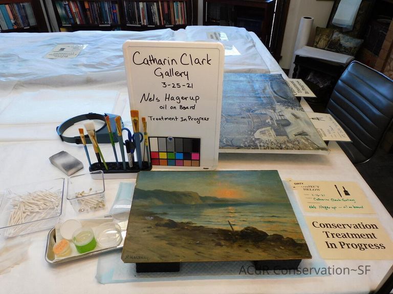 Seascape by Nels Hagerup painting - Image 145