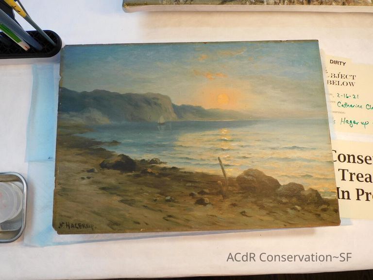 Seascape by Nels Hagerup painting - Image 156