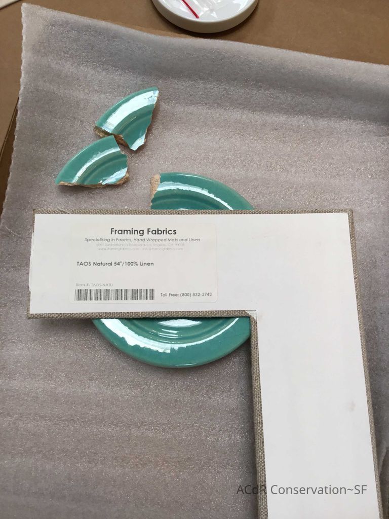 Pale mint blue ceramic plaque - Image 15