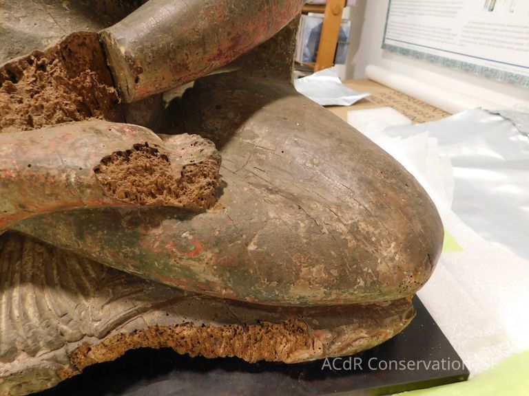 Painted Wooded Buddha - Image 8