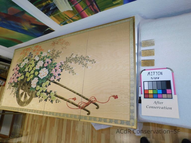 Japanese Painted Screen - Image 17