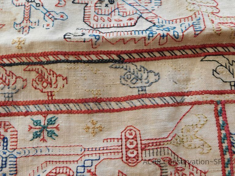 #6 oily stain and missing threads