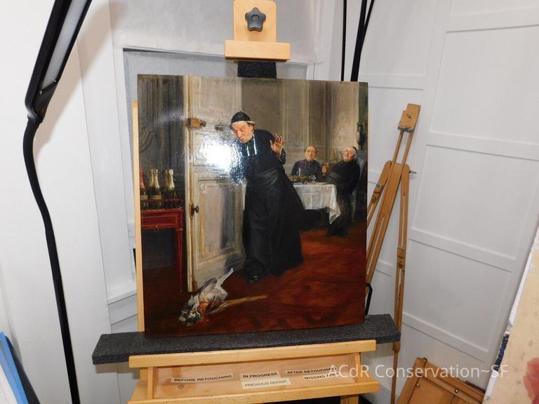 "The Friar's Supper" painting - Image 155