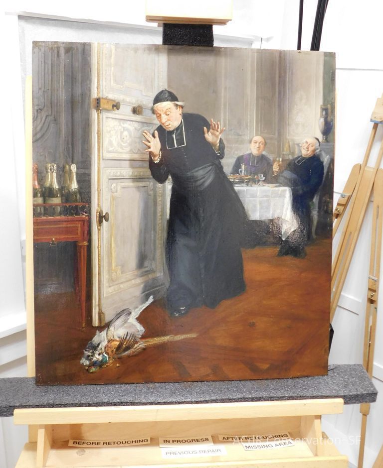 "The Friar's Supper" painting - Image 157