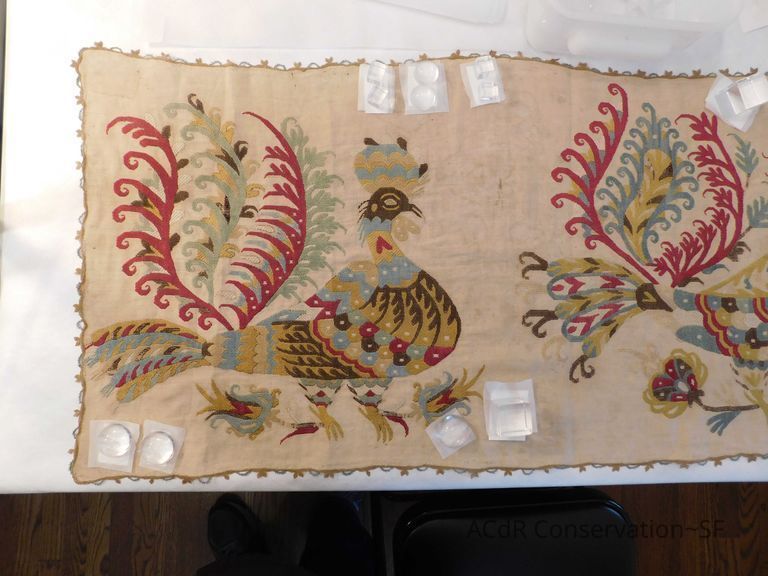 Skyros Hoopoe Birds Embroidered Panel - Image 21