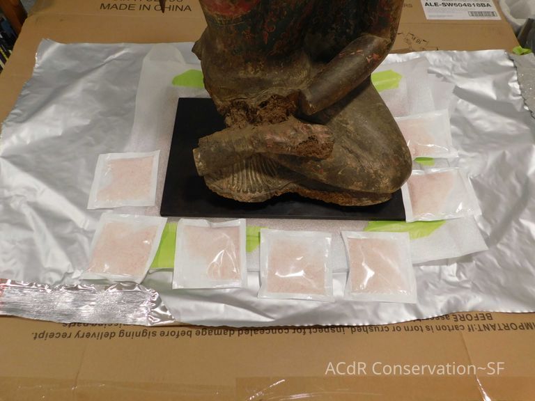 Painted Wooded Buddha - Image 9