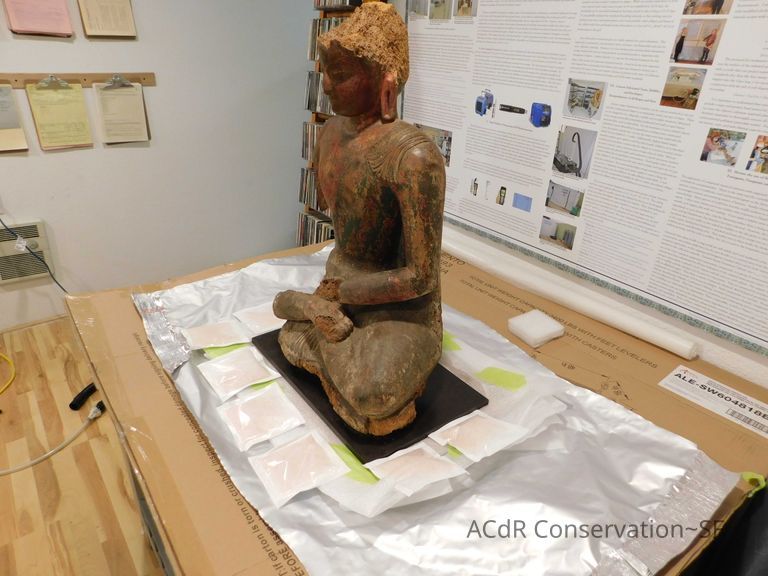 Painted Wooded Buddha - Image 10