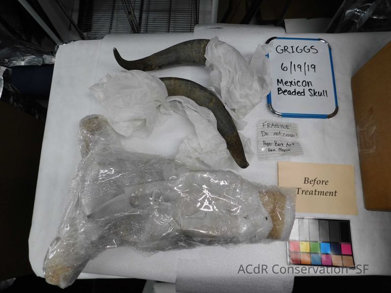 Mexican Beaded Skull - Image 2